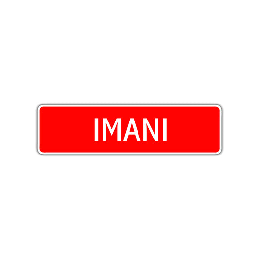 Imani Street Sign