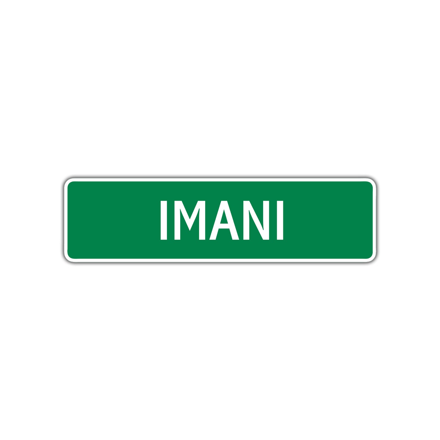 Imani Street Sign Plate