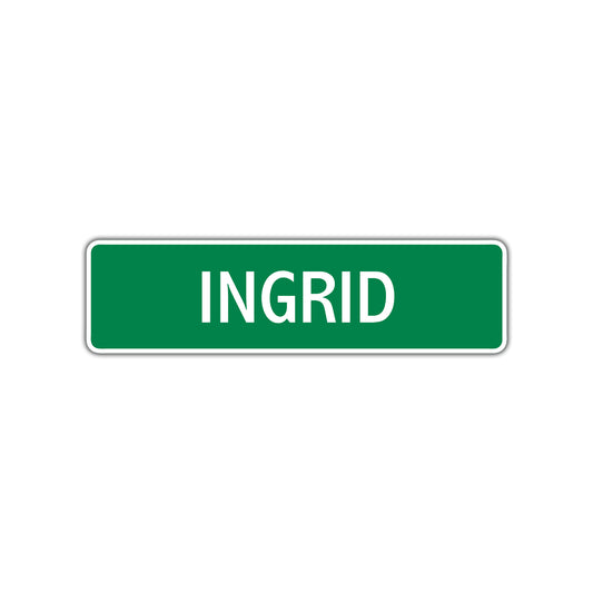 Ingrid Street Sign