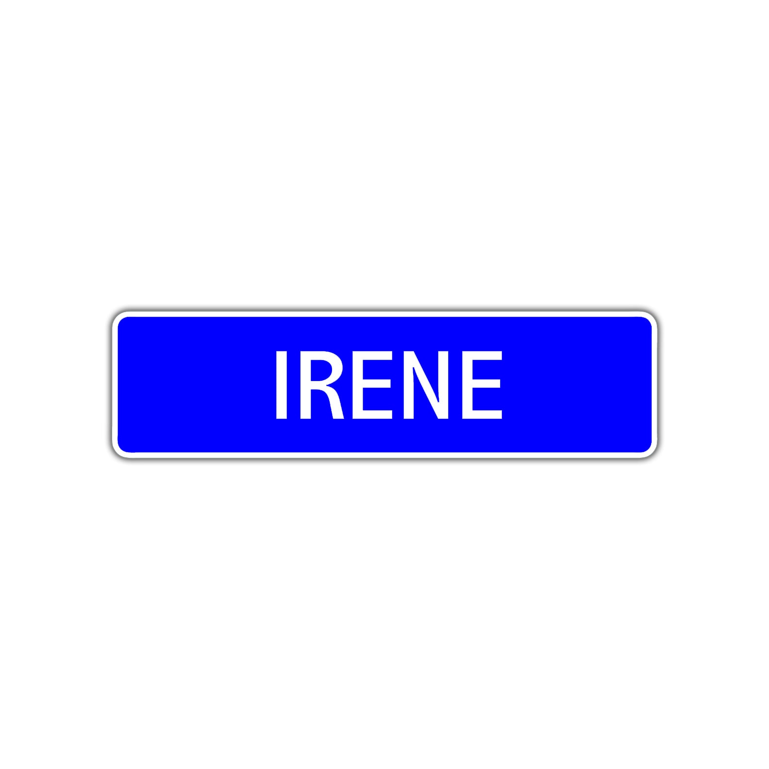Irene Street Metal Sign Plate