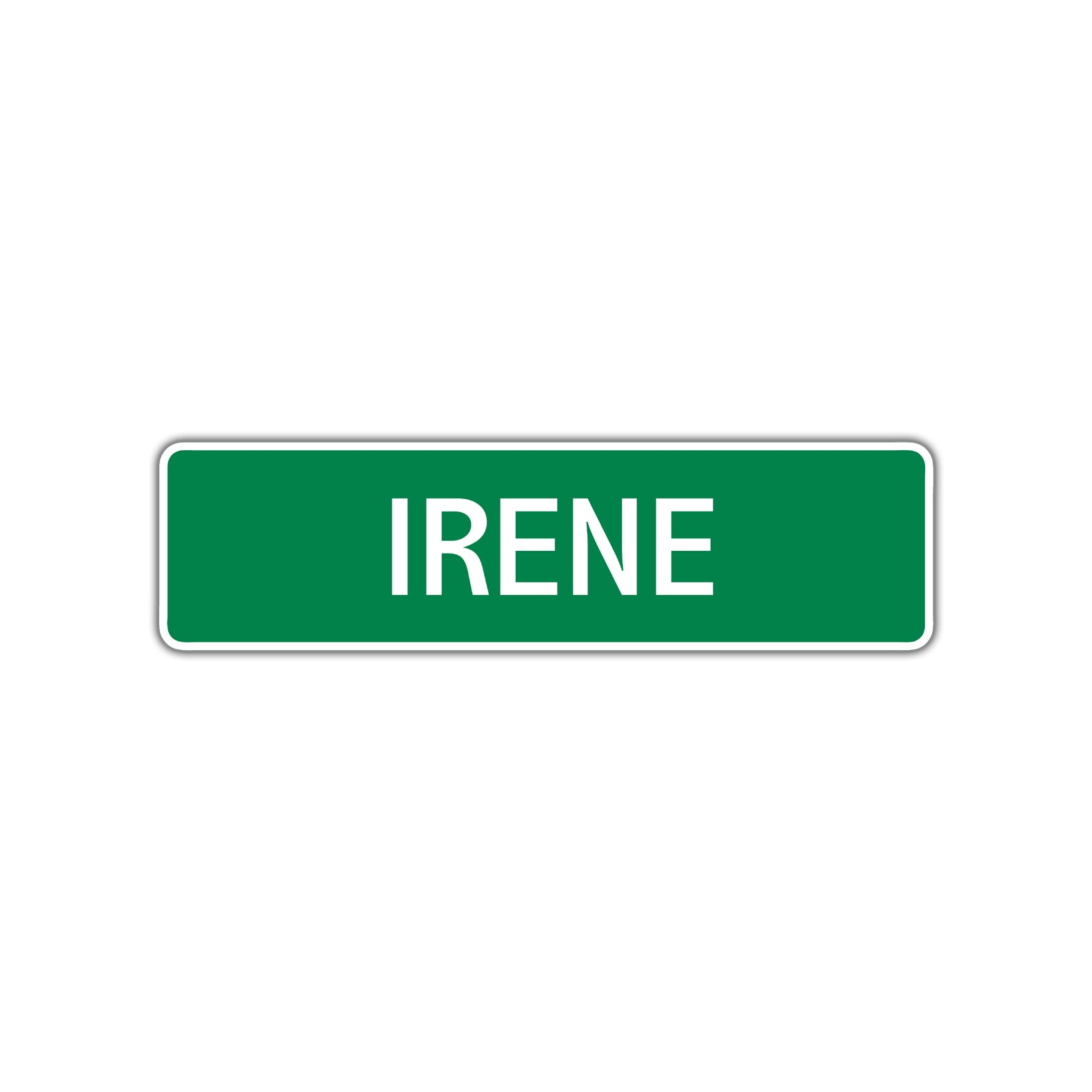 Irene Street Sign Plate