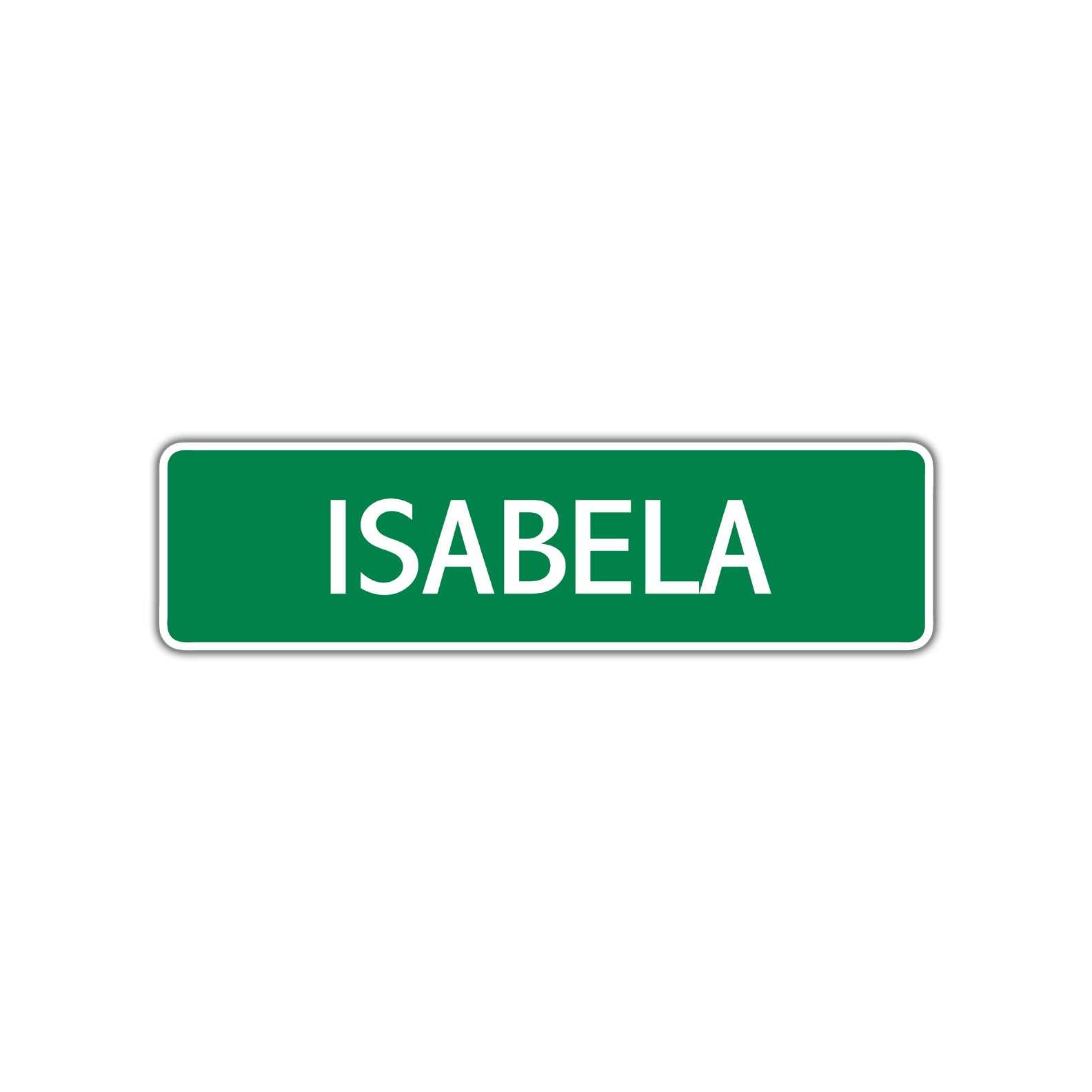 Isabela Street Sign Children Name Room Plate – Sign Fever