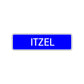 Itzel Street Metal Sign Plate