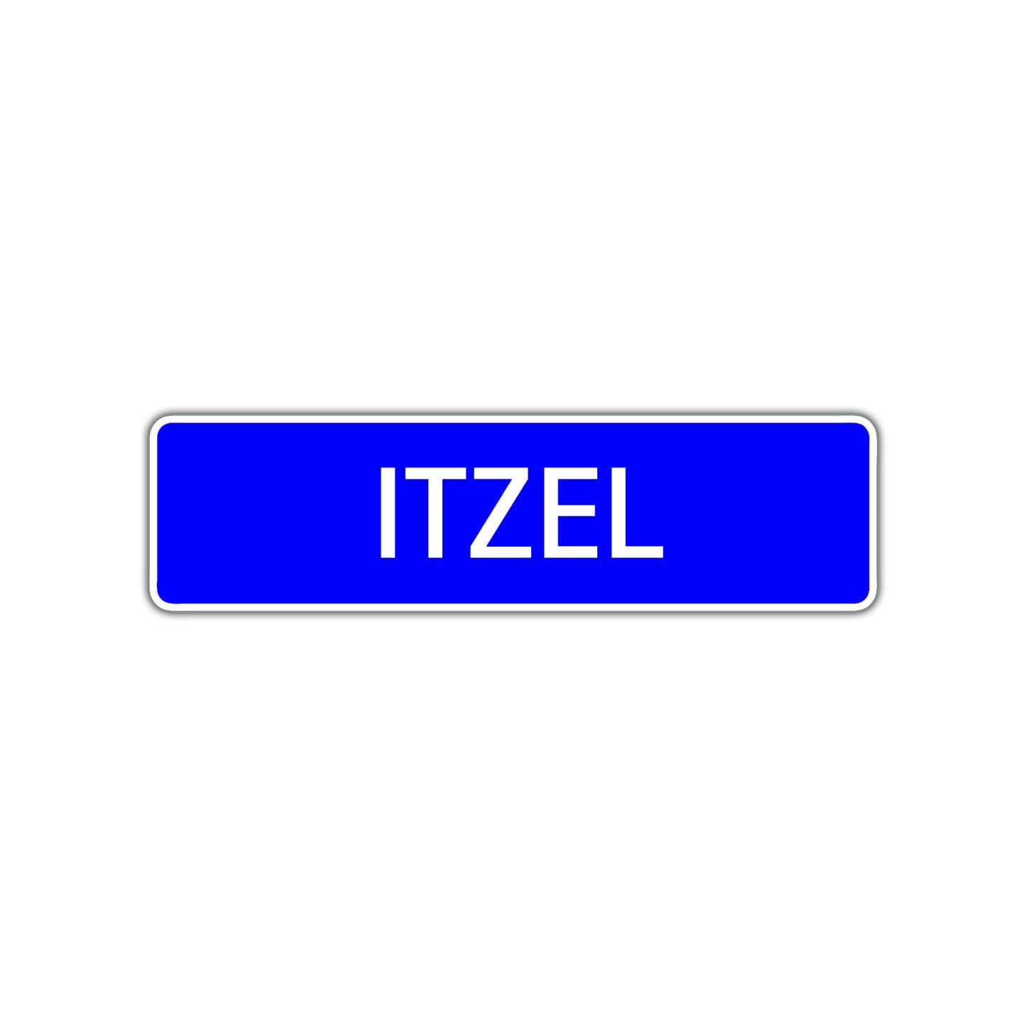 Itzel Street Metal Sign Plate