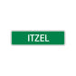 Itzel Street Sign Plate