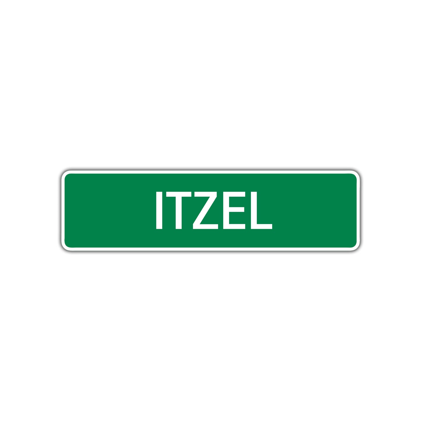 Itzel Street Sign Plate
