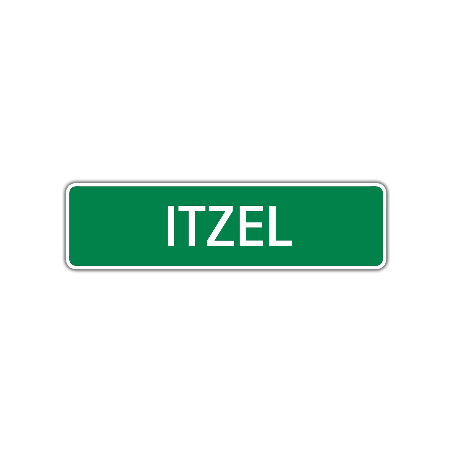 Itzel Street Sign Plate