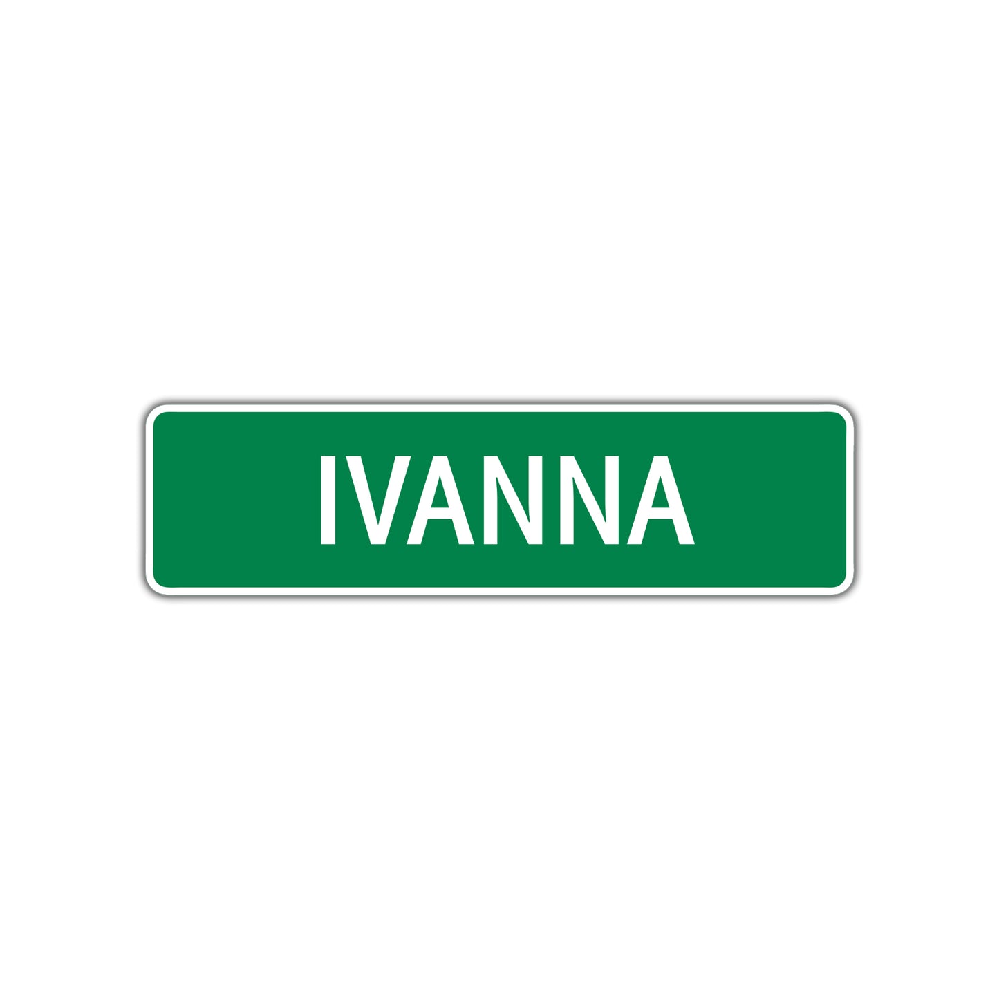 Ivanna Street Sign Plate
