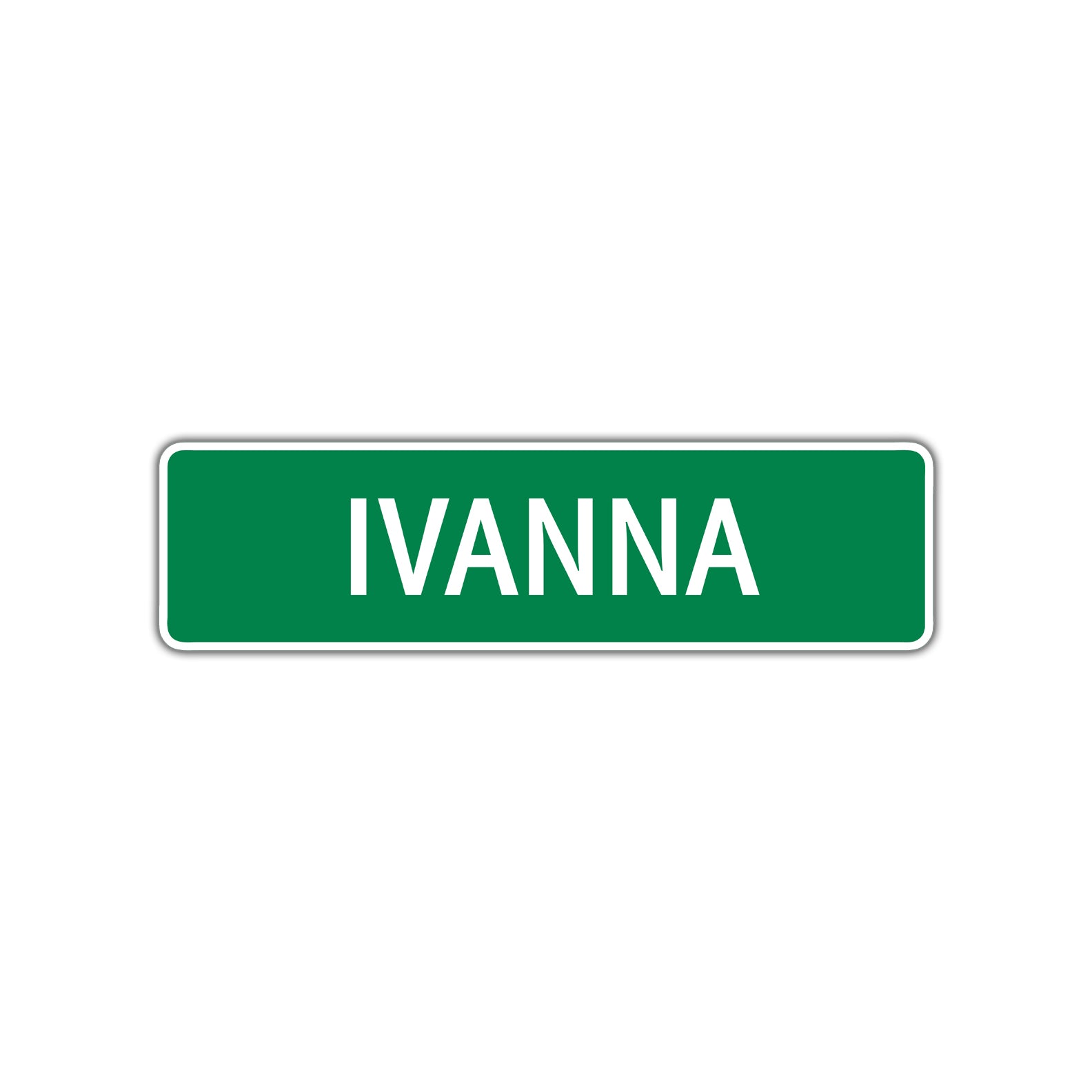 Ivanna Street Sign Plate