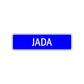 Jada Street Metal Sign Plate