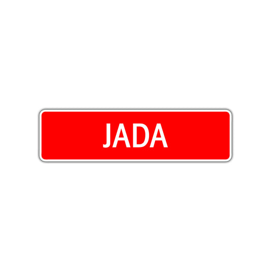 Jada Street Sign