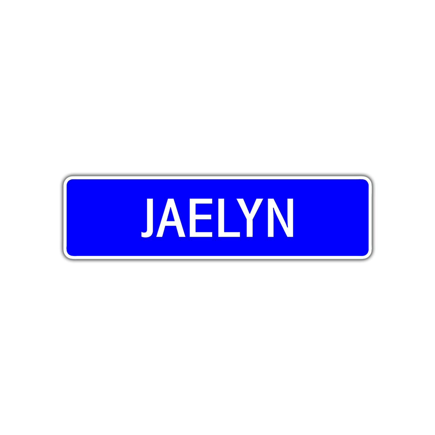 Jaelyn Street Metal Sign Plate