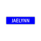 Jaelynn Street Metal Sign Plate
