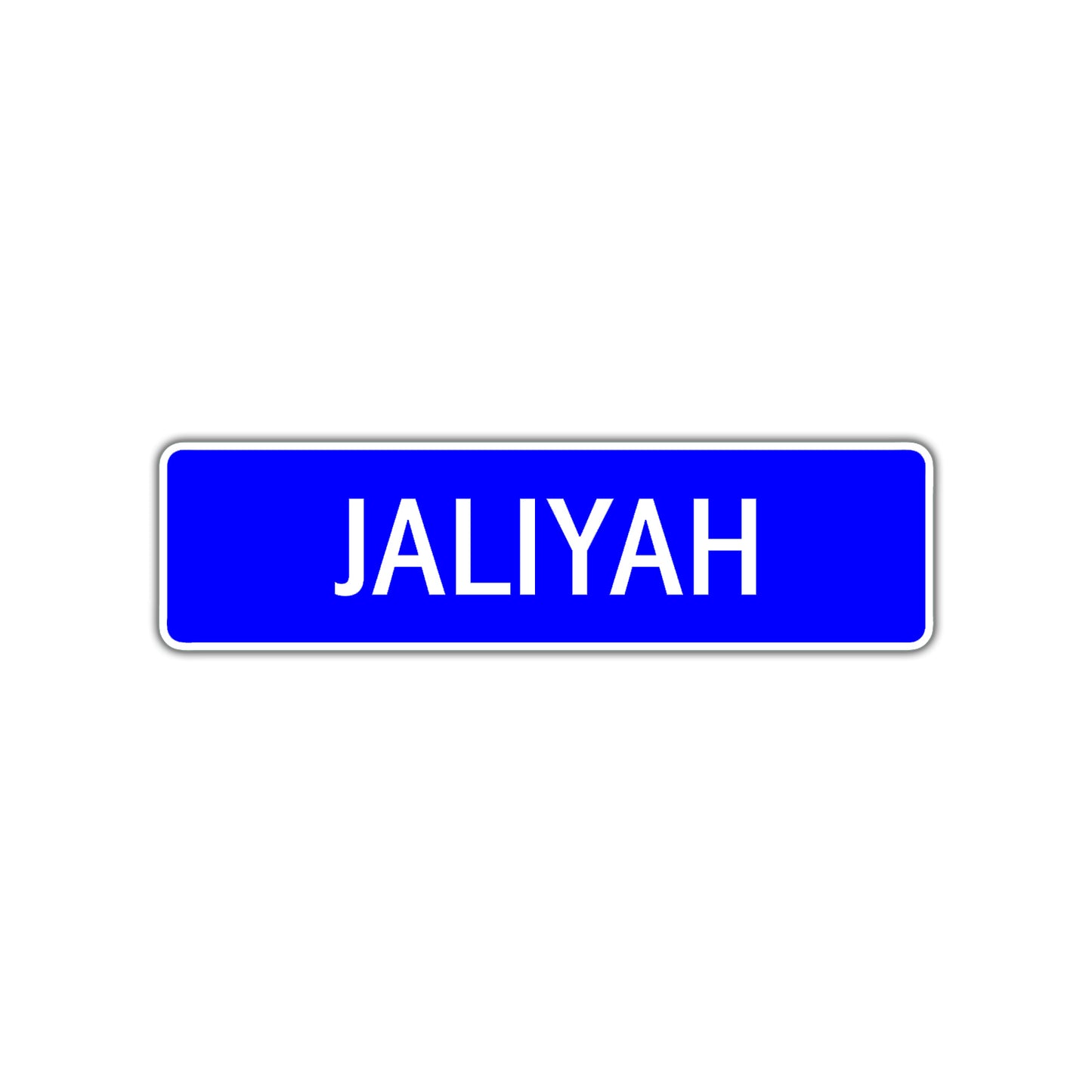 Jaliyah Street Metal Sign Plate