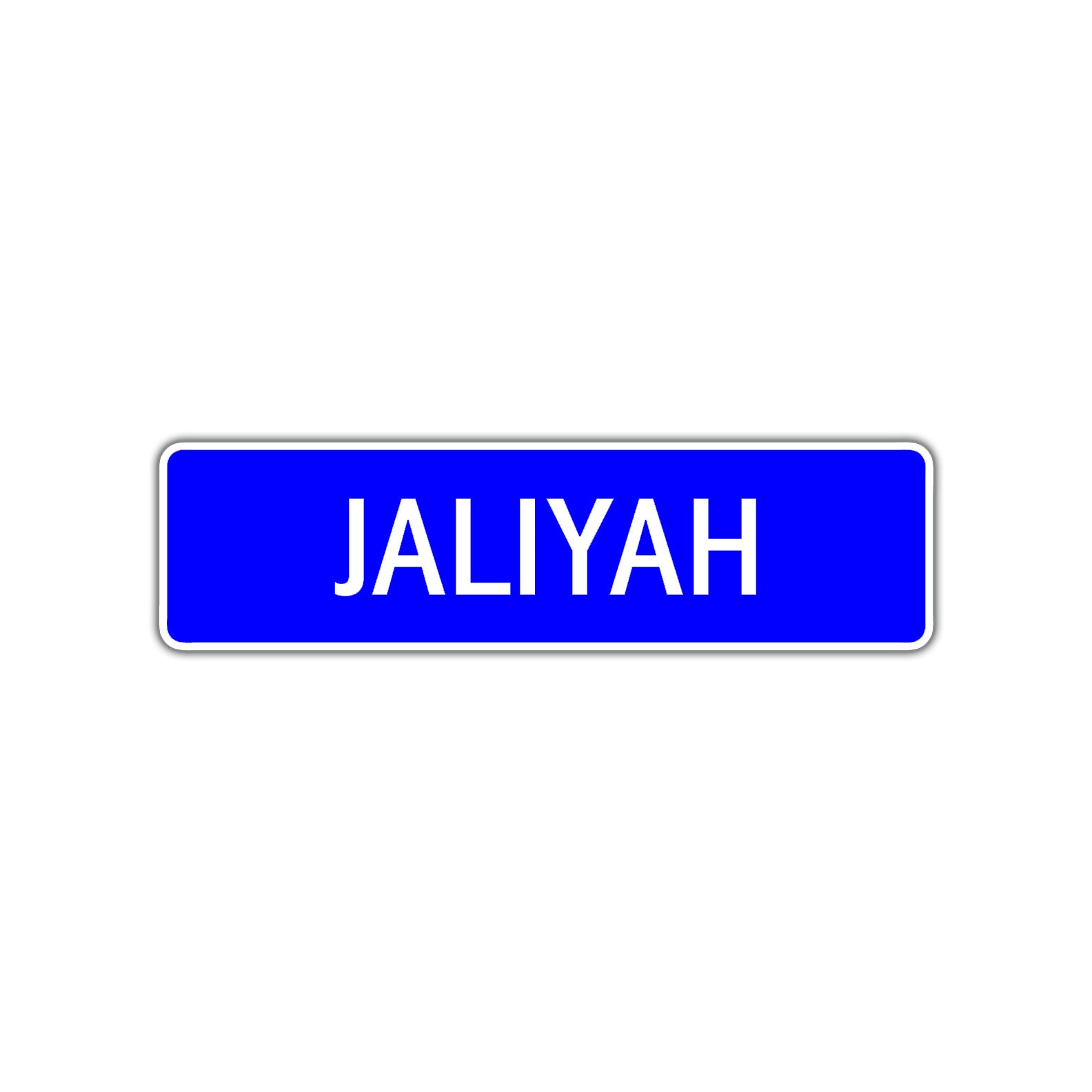 Jaliyah Street Metal Sign Plate