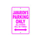 Jamarion's Name Parking Only All Others Will Be Towed Metal Sign  