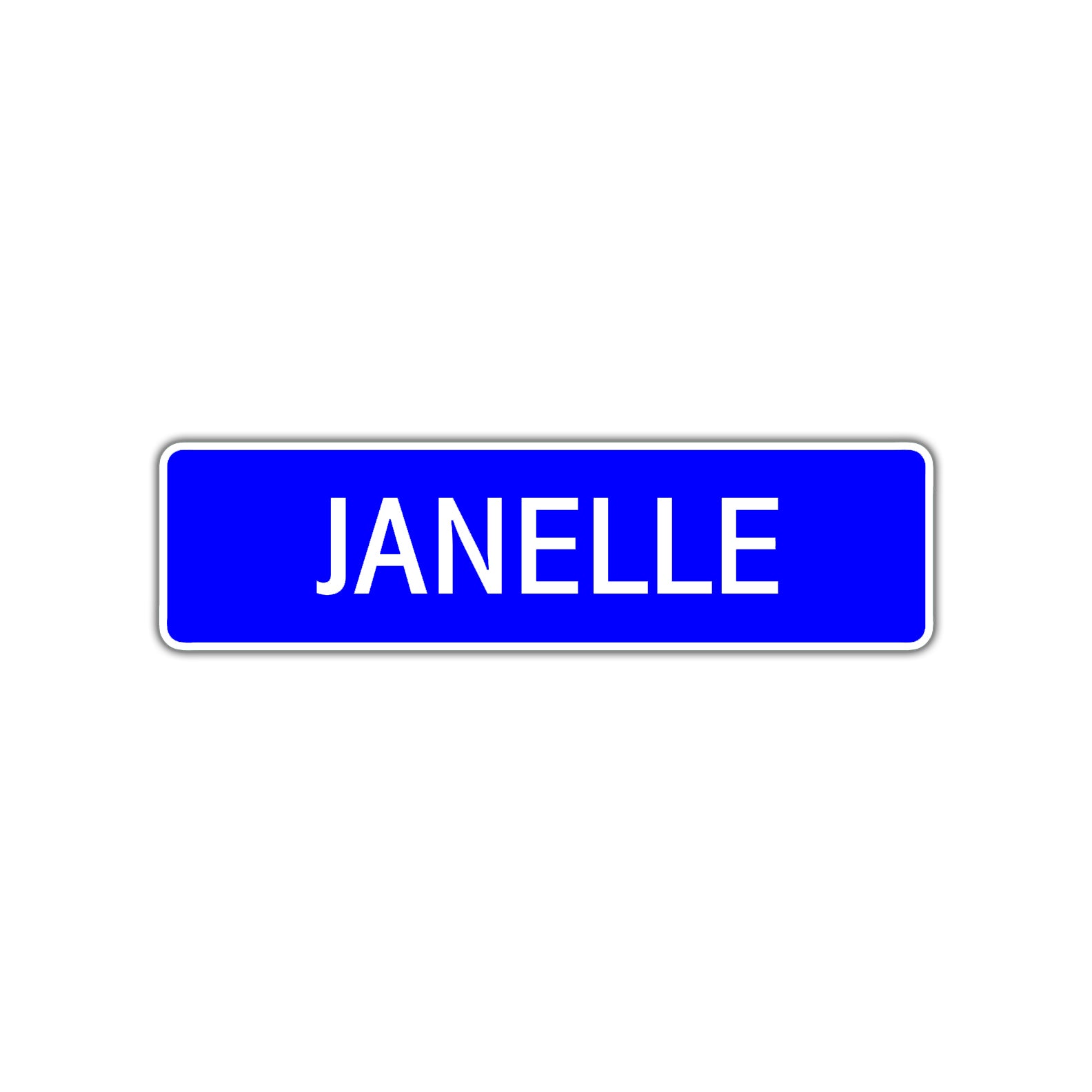 Janelle Street Metal Sign Plate