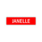 Janelle Street Sign