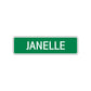 Janelle Street Sign Plate