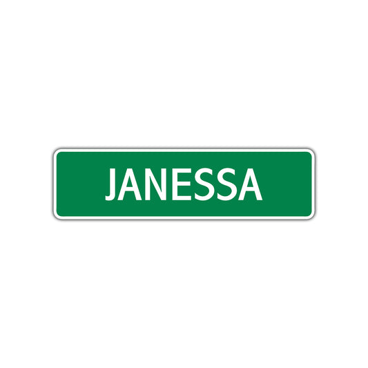 Janessa Street Sign