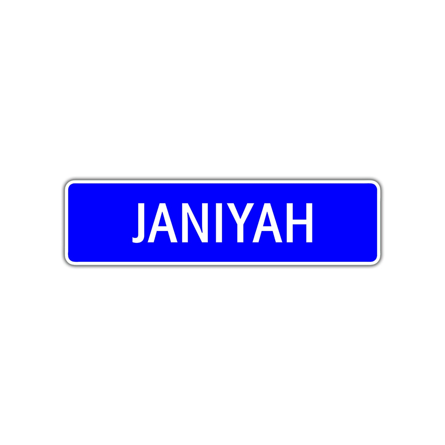 Janiyah Street Metal Sign Plate