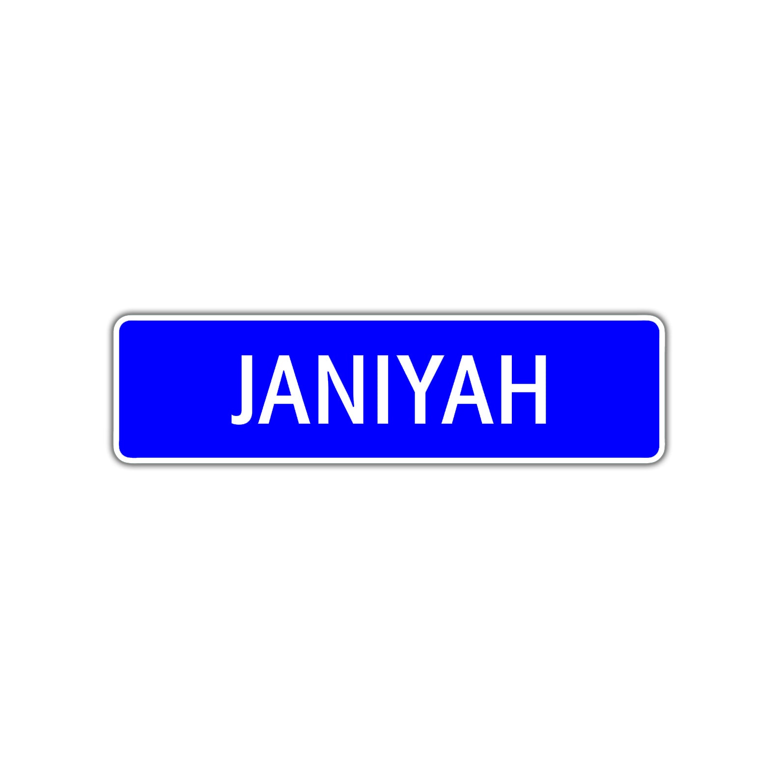 Janiyah Street Metal Sign Plate