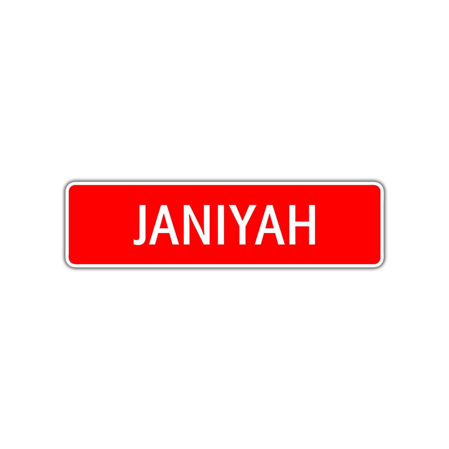 Janiyah Street Sign
