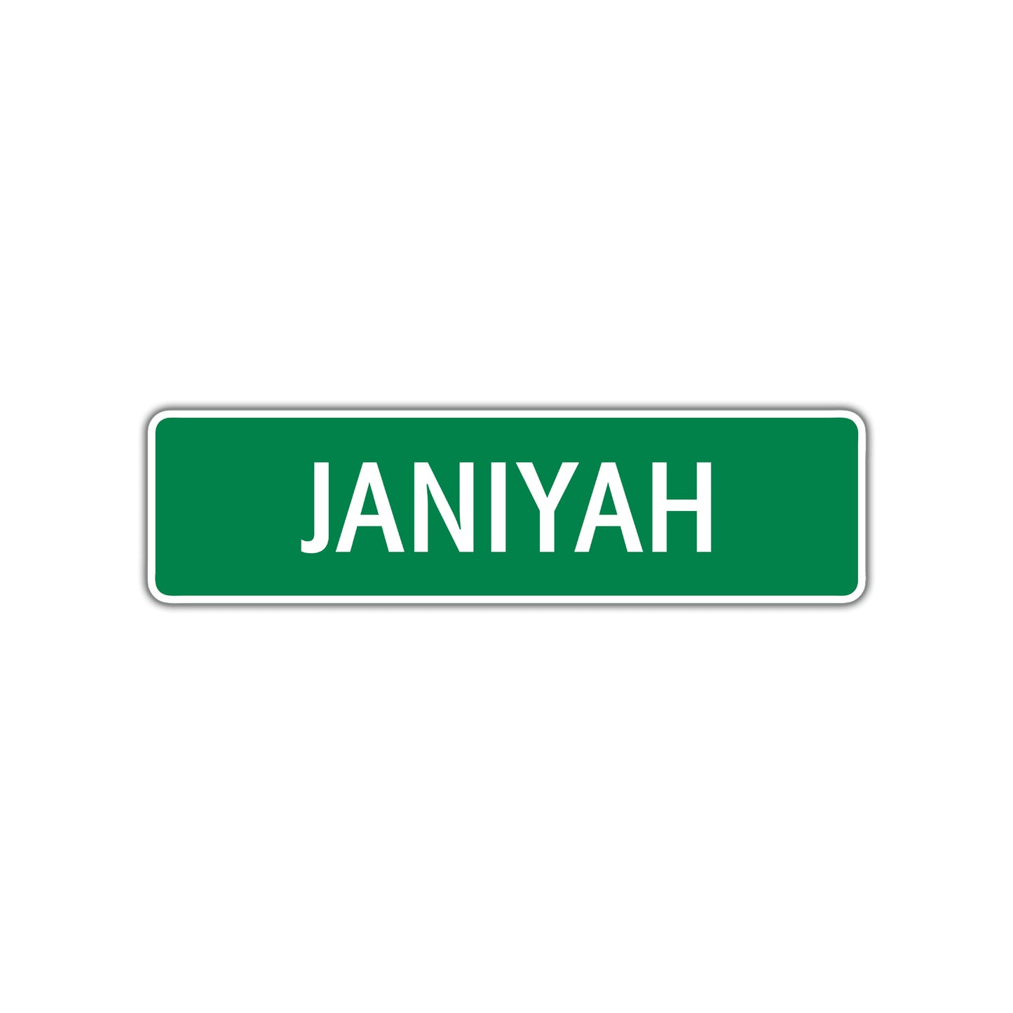 Janiyah Street Sign Plate