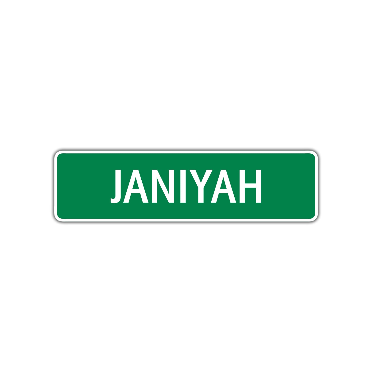 Janiyah Street Sign Plate