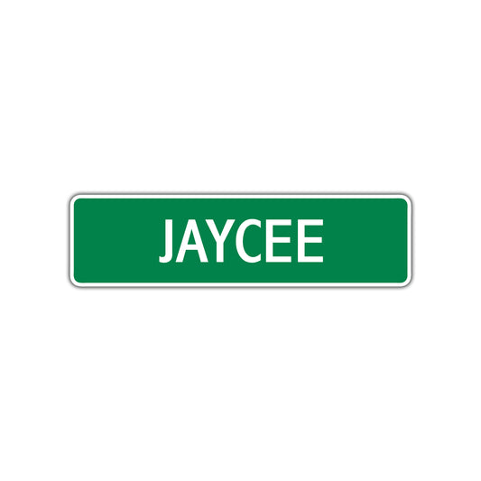 Jaycee Street Sign