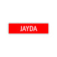 Jayda Street Sign