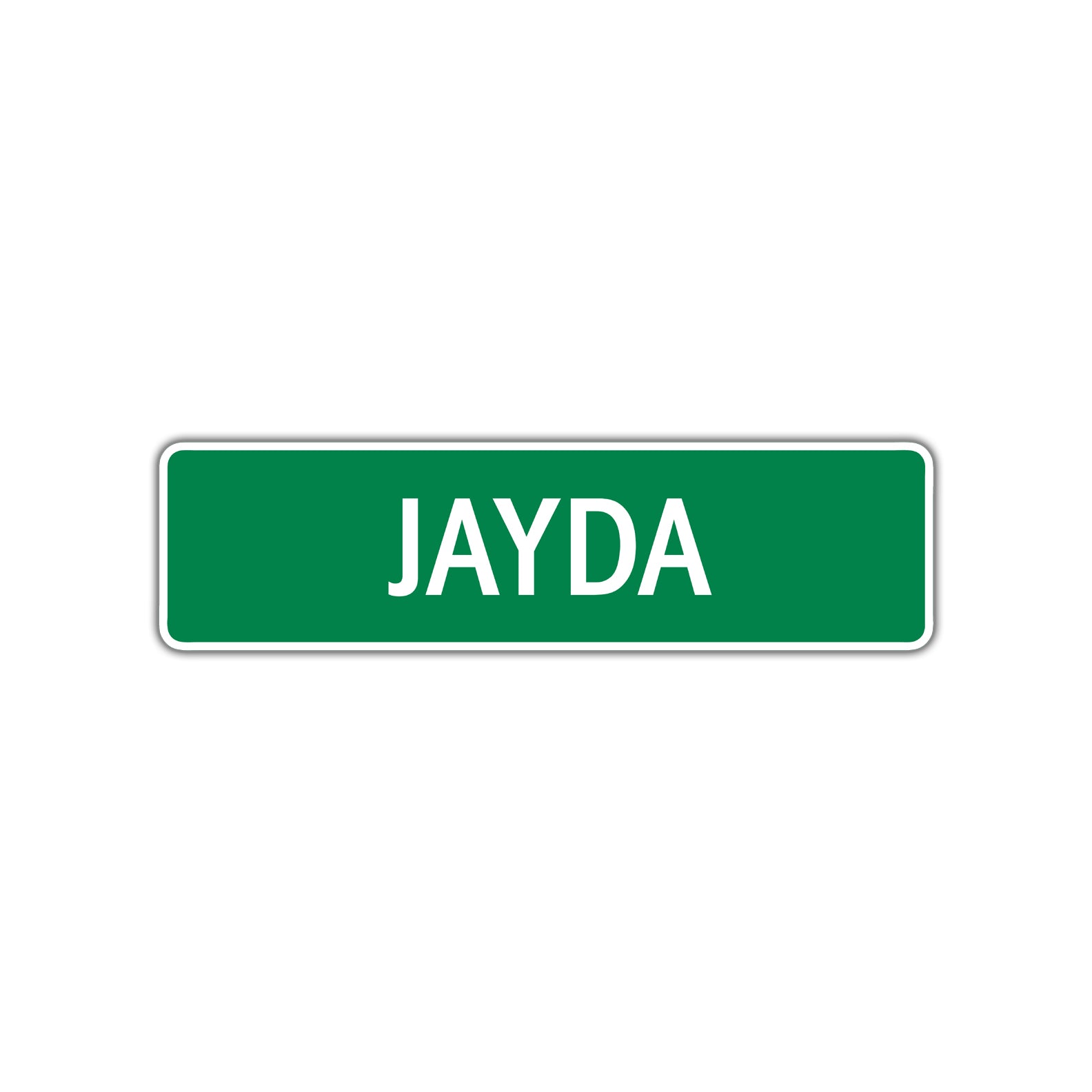 Jayda Street Sign Plate