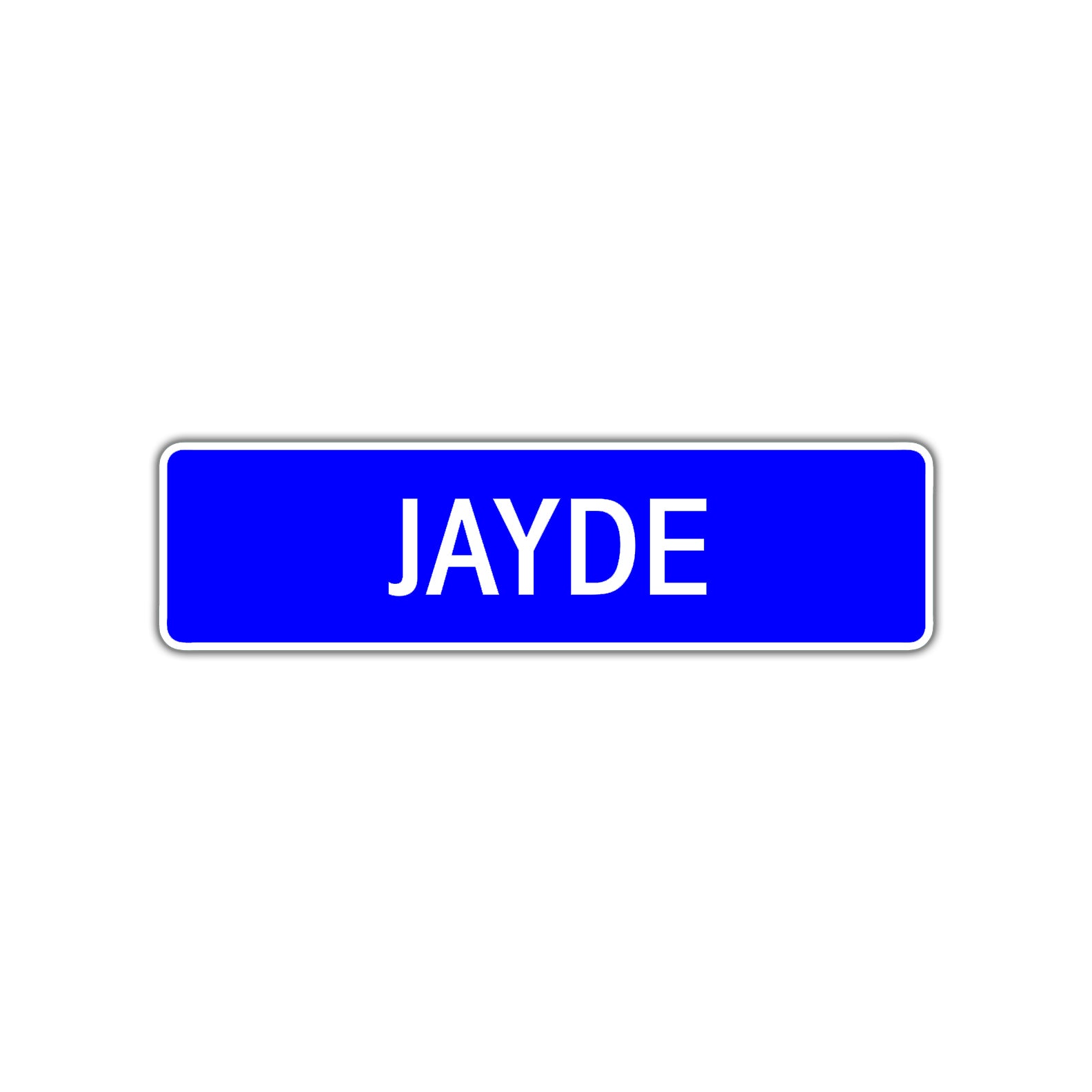 Jayde Street Metal Sign Plate