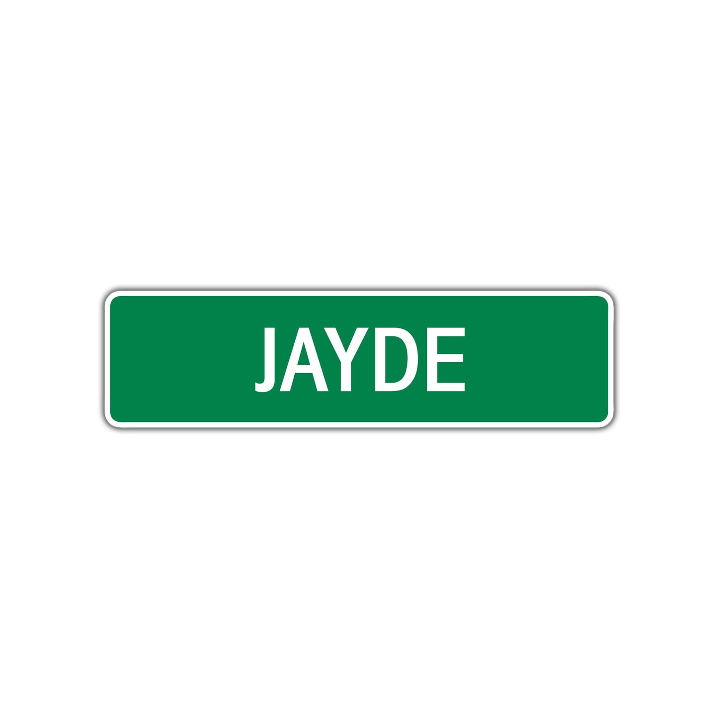 Jayde Street Sign Plate