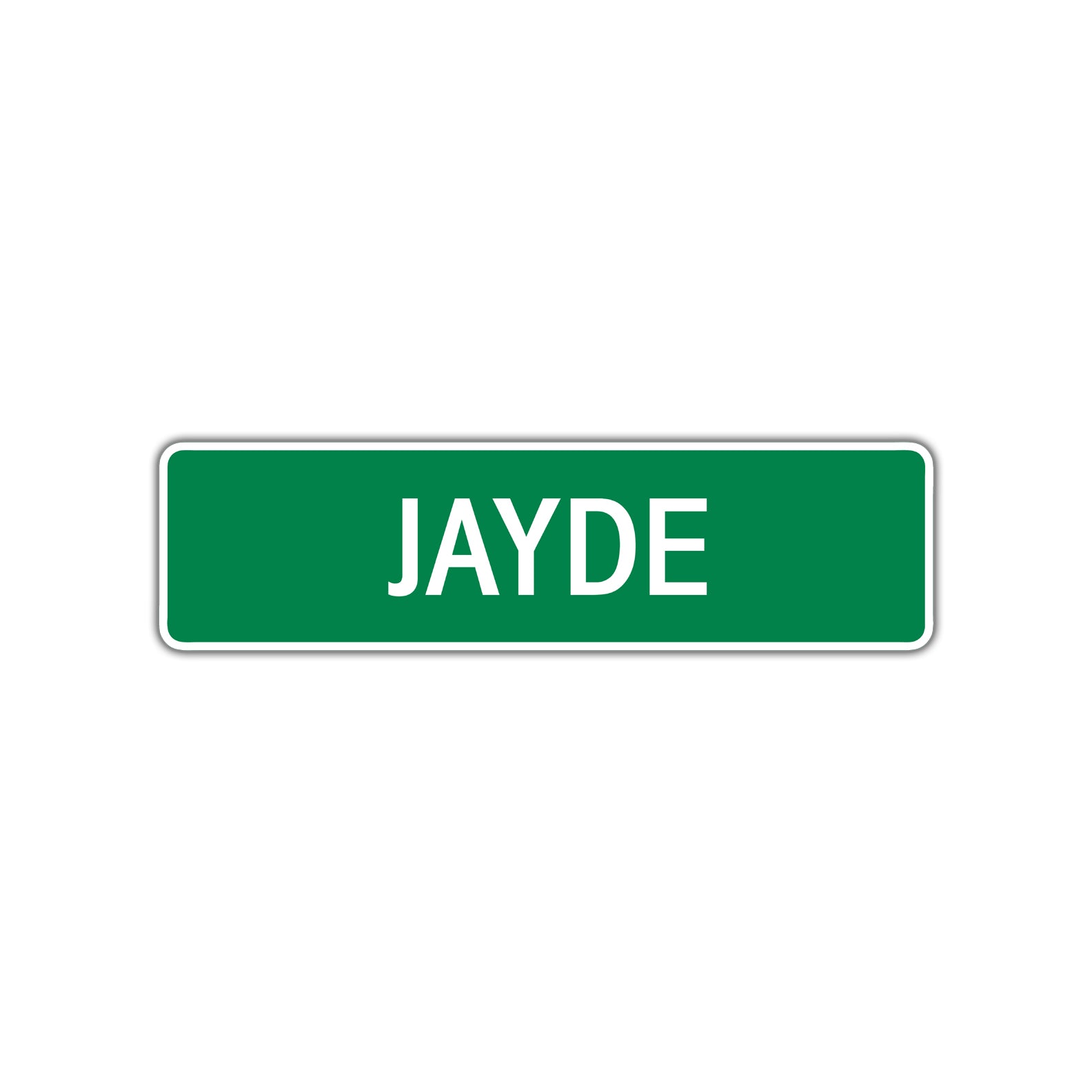 Jayde Street Sign Plate