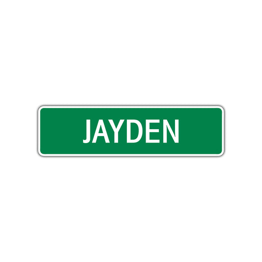 Jayden Street Sign