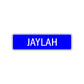 Jaylah Street Metal Sign Plate