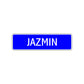 Jazmin Street Metal Sign Plate