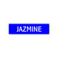 Jazmine Street Metal Sign Plate