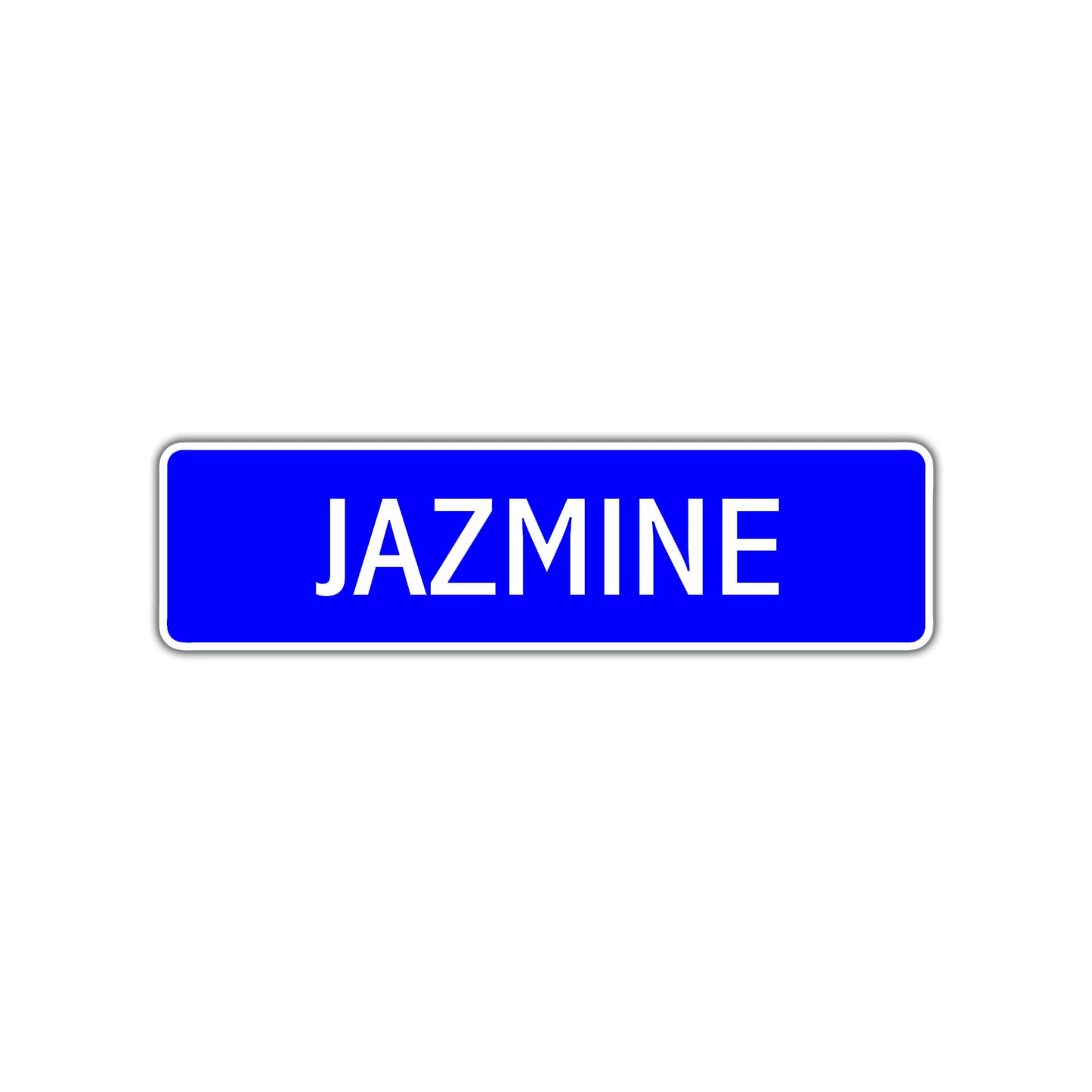 Jazmine Street Metal Sign Plate