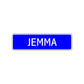 Jemma Street Metal Sign Plate