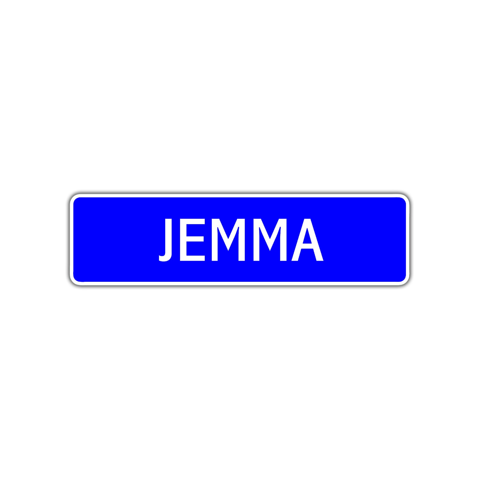 Jemma Street Metal Sign Plate