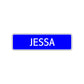 Jessa Street Metal Sign Plate