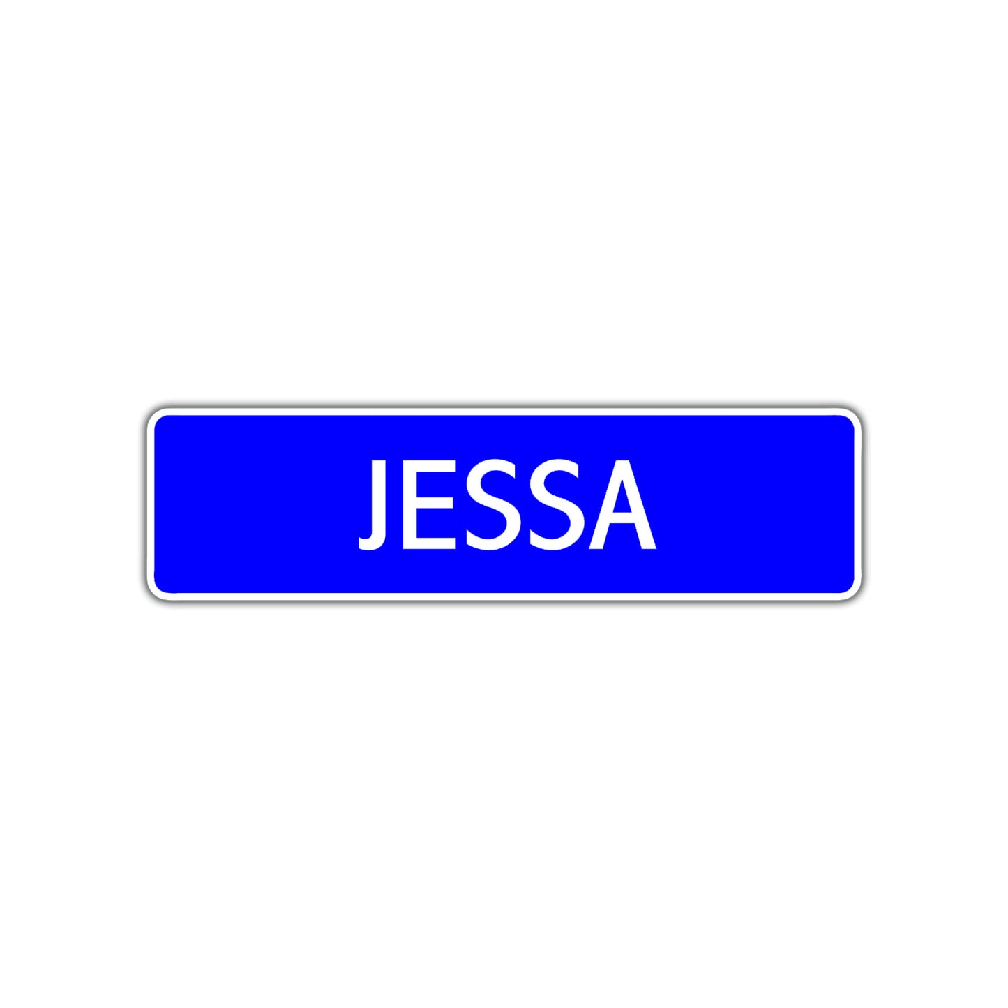 Jessa Street Metal Sign Plate