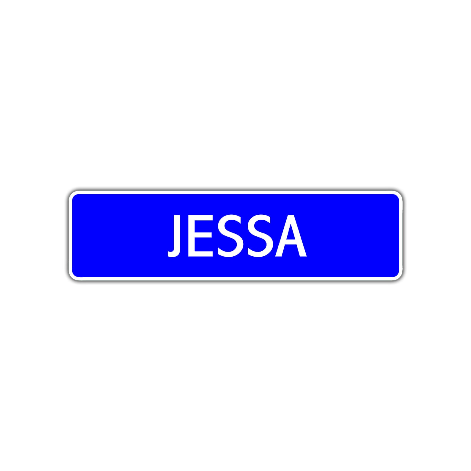 Jessa Street Metal Sign Plate