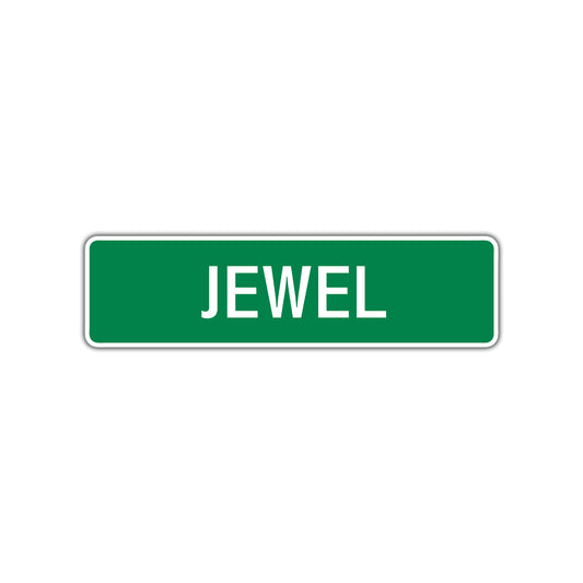 Jewel Street Sign