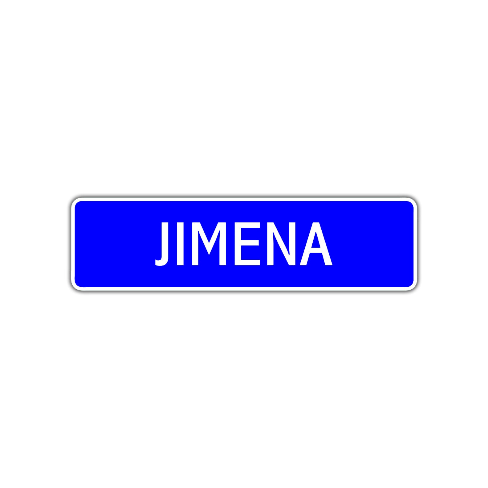 Jimena Street Metal Sign Plate