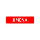 Jimena Street Sign