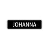 Johanna Street Metal Sign  