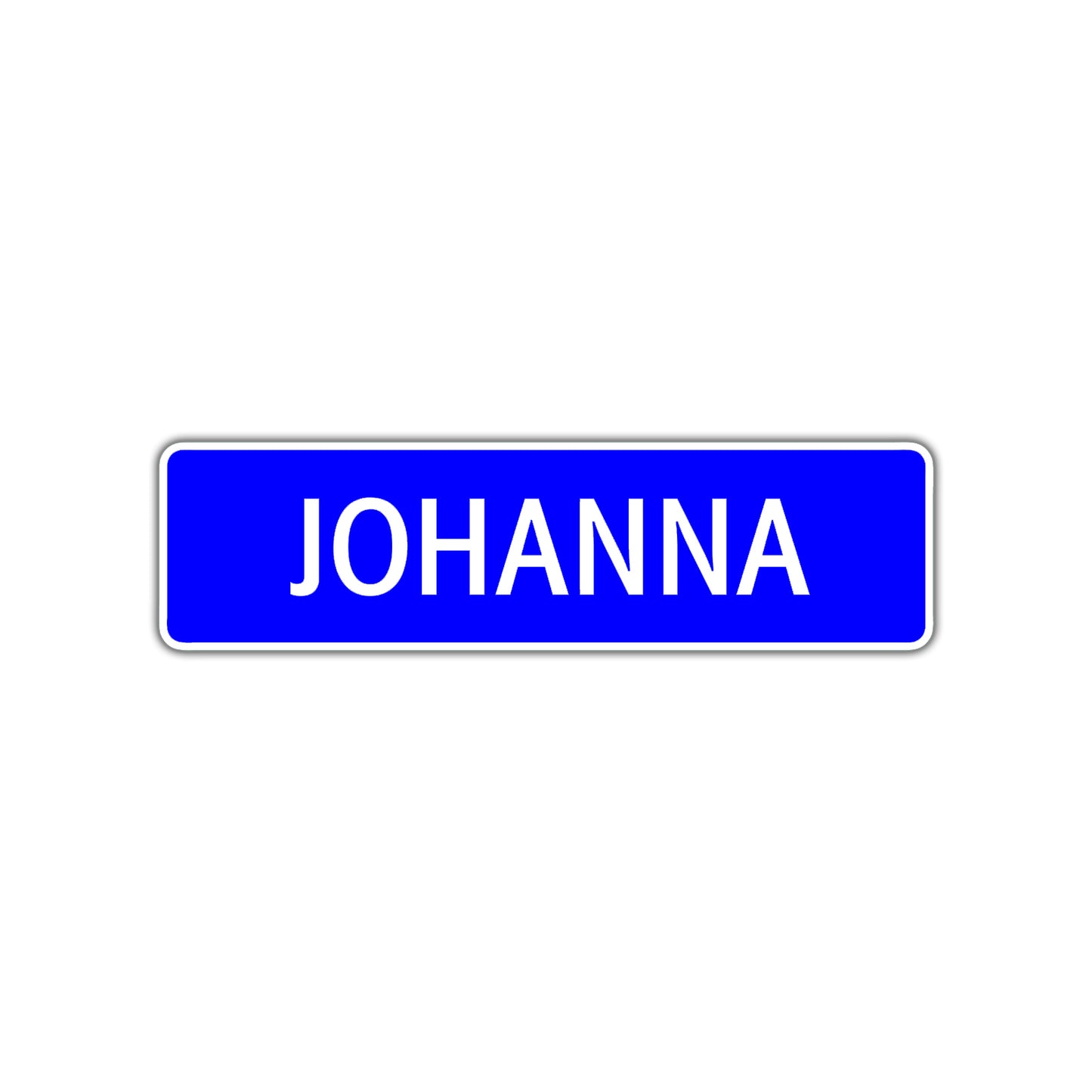 Johanna Street Metal Sign Plate
